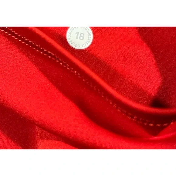 LULULEMON NWT AUTHENTIC FAST FREE WEIGHTLESS NULUX FABRIC RED LEGGINGS - Picture 16 of 16